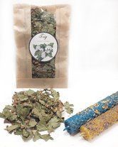 Глід листя та квіти 15 г для трав'яних свічок, для декору свічок, саше, мила 1632469709 фото